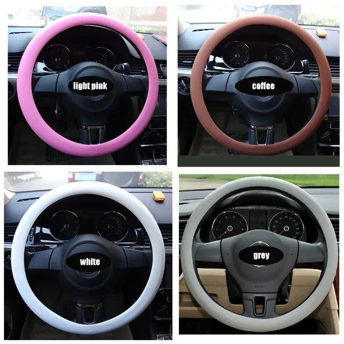 Cool non-slip silicone steering wheel protector