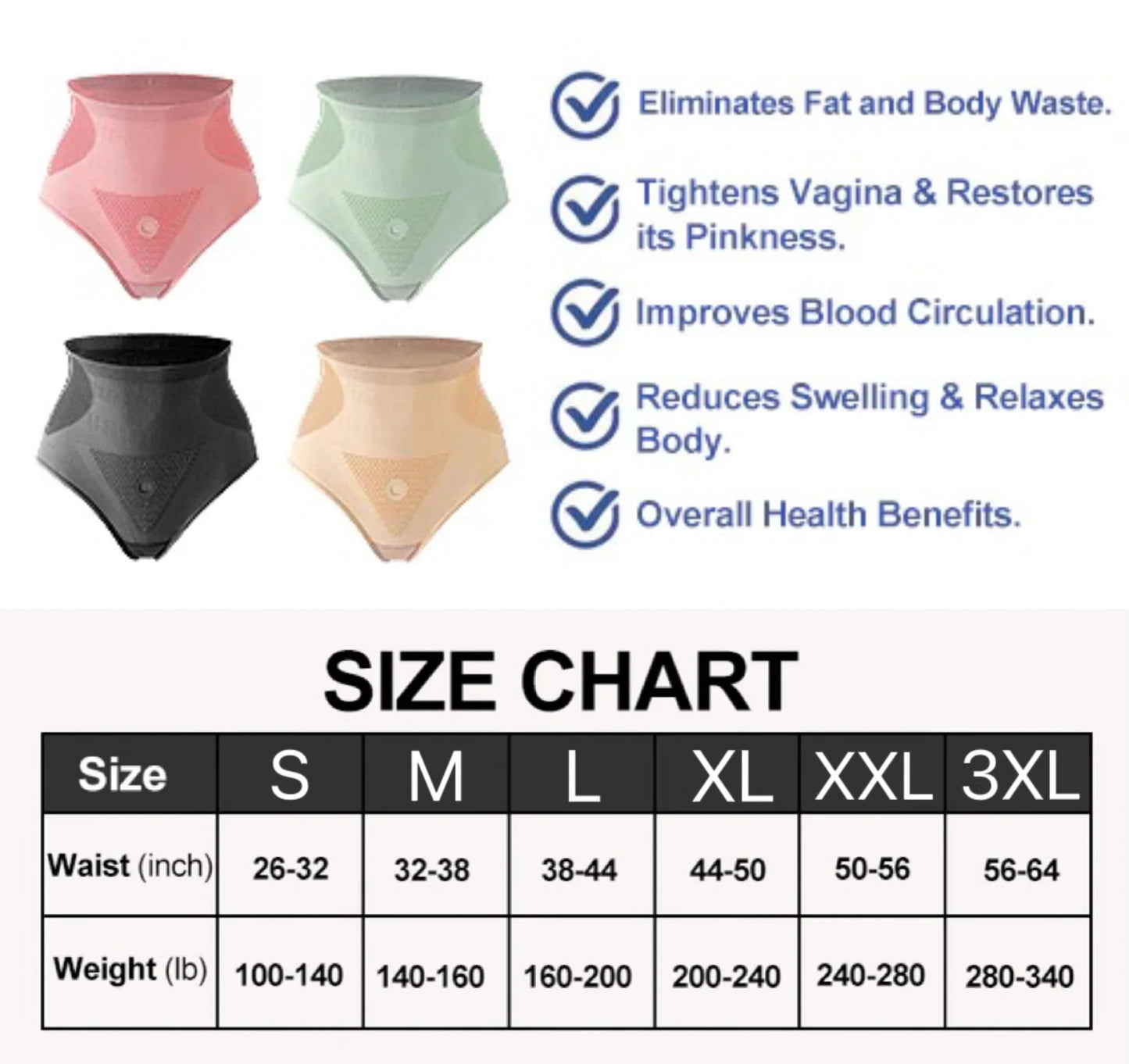 Graphene Honeycomb Vaginal Tightening & Body Shaping Briefs