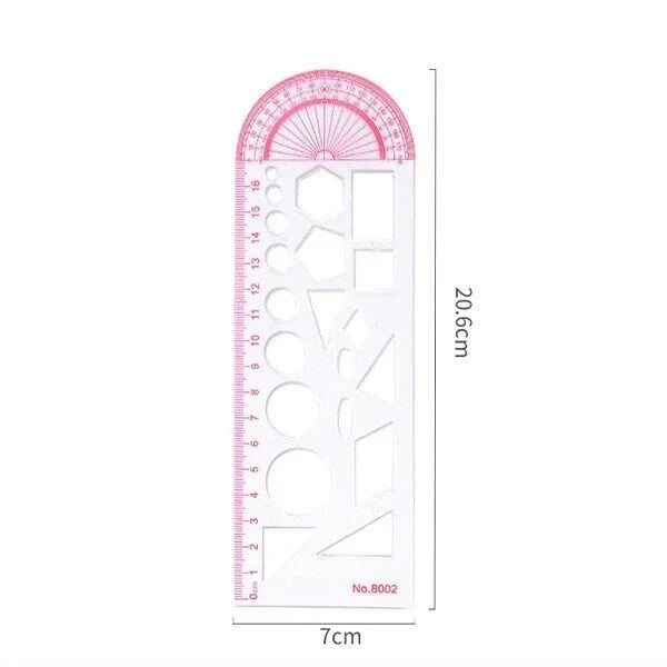 Mathematics template ruler function ruler geometry drawing board for primary and secondary school students