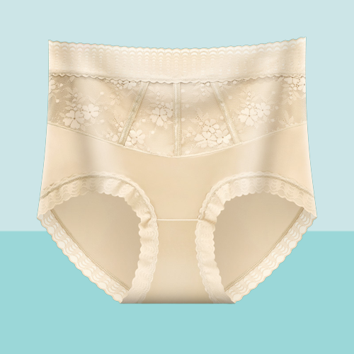 High Waist Anti-Side Leakage Lace Panties