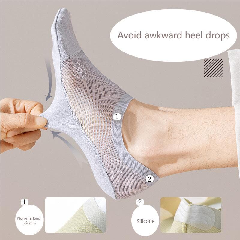Ultra Thin Liner Non Slip No Show Socks(3 pairs)