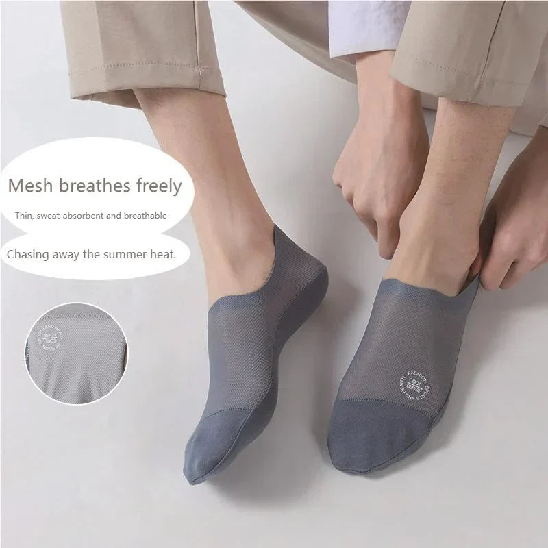 Ultra Thin Liner Non Slip No Show Socks(3 pairs)