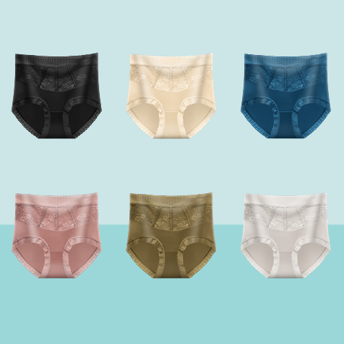 High Waist Anti-Side Leakage Lace Panties