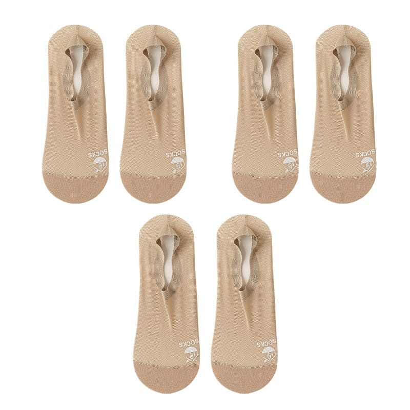 Ultra Thin Liner Non Slip No Show Socks(3 pairs)