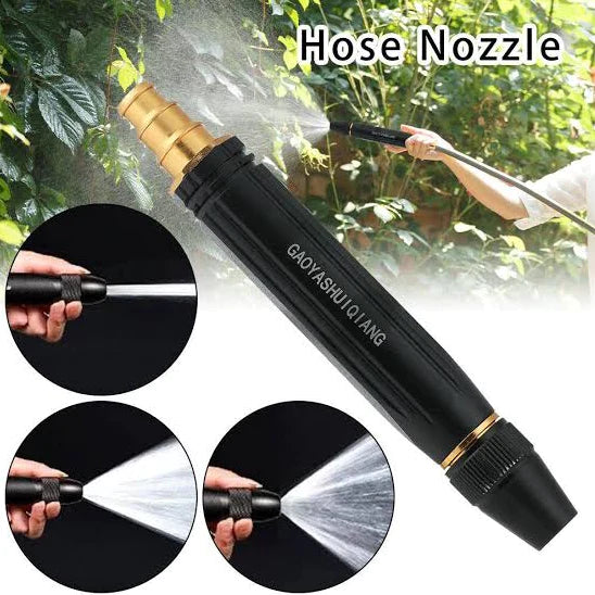 Portable Water Sprayer Nozzle Adjustable Metal High Pressure Car Washing Garden Hose
