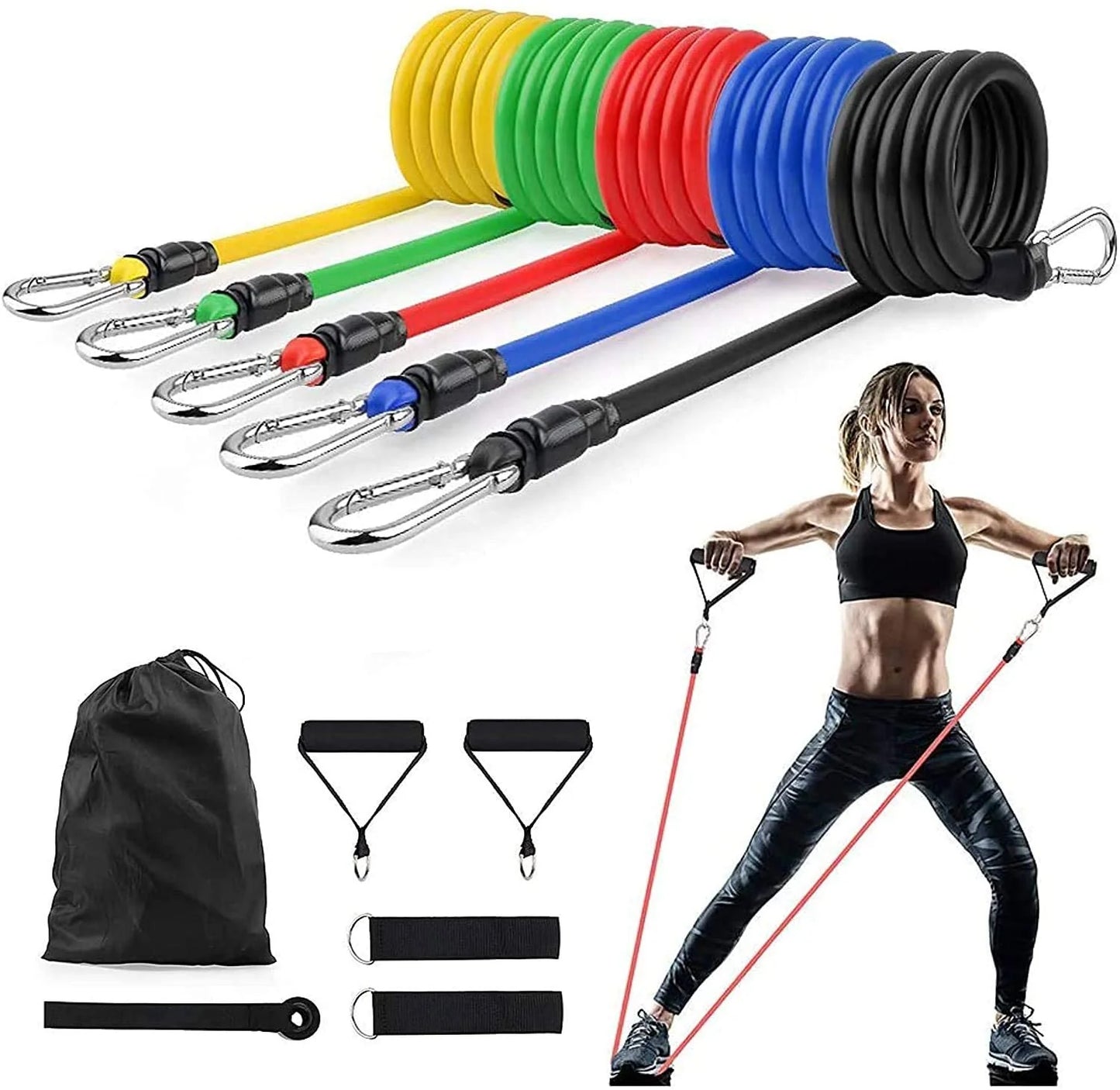 Power Exercise Resistance Exercise Band 5 in 1