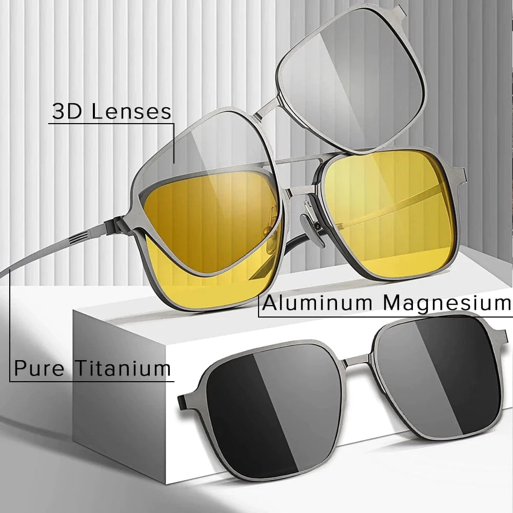 3-IN-1 MAGNETIC POLARIZED SUNGLASSES
