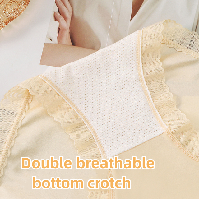 High Waist Anti-Side Leakage Lace Panties