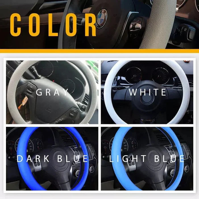 Cool non-slip silicone steering wheel protector