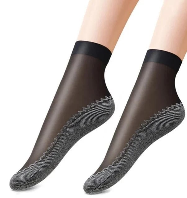 🔥 Silky Anti-Slip Cotton Socks