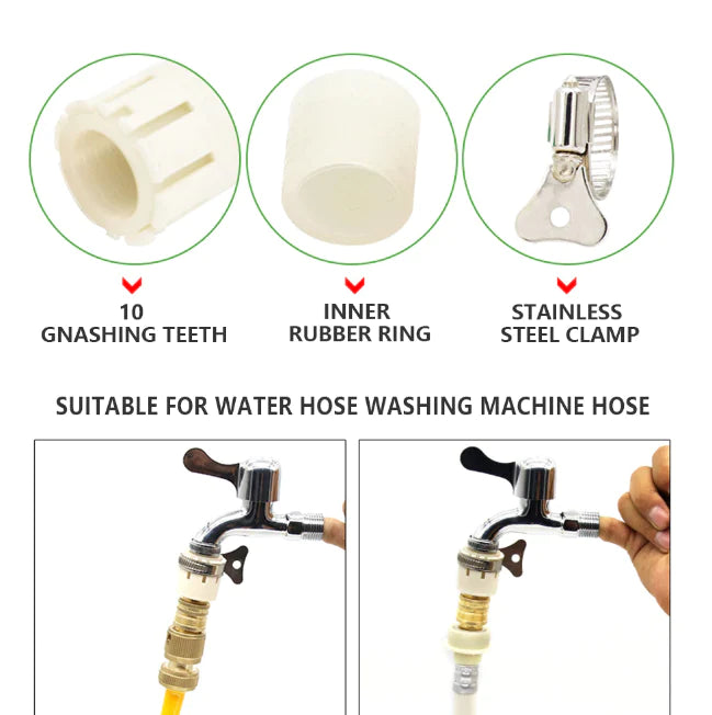 Portable Water Sprayer Nozzle Adjustable Metal High Pressure Car Washing Garden Hose
