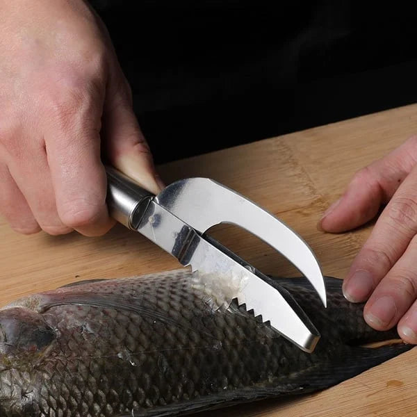 🔥 Multi-Fish Scale Knife 3-in-1