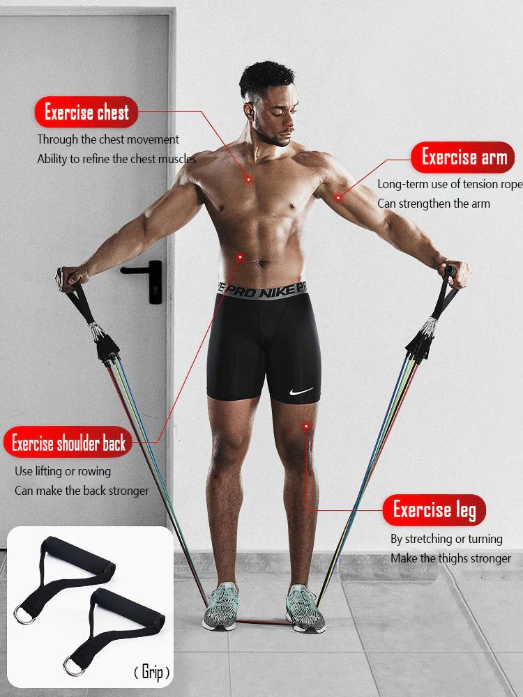 Power Exercise Resistance Exercise Band 5 in 1