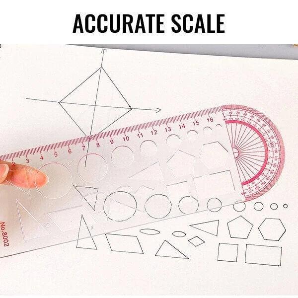 Mathematics template ruler function ruler geometry drawing board for primary and secondary school students