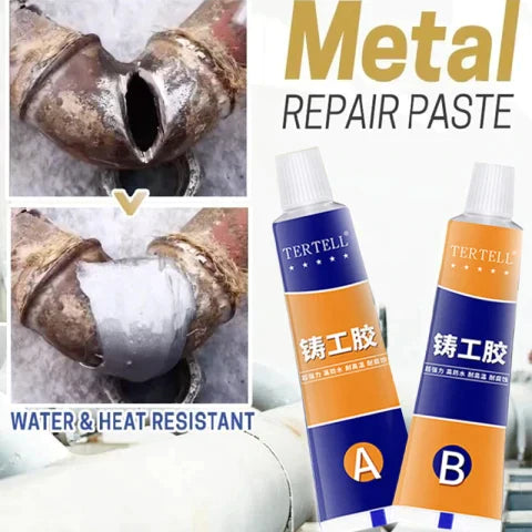 Industrial Repair Paste Glue Heat Resistance Cold Weld Metal Repair Paste A&B Adhesive Gel Casting Agent Tools