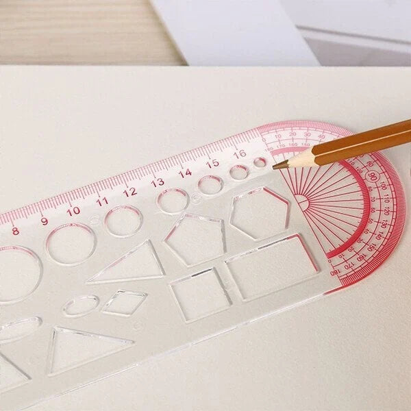 Mathematics template ruler function ruler geometry drawing board for primary and secondary school students