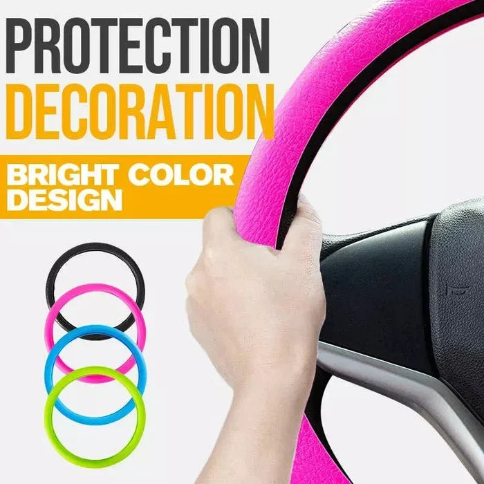 Cool non-slip silicone steering wheel protector
