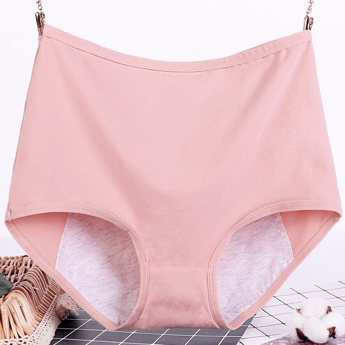 🔥Large size pure cotton antibacterial and leak-proof physiological underwear