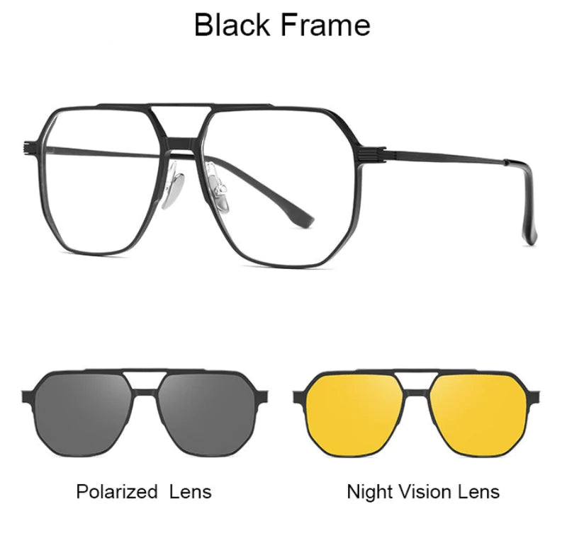 3-IN-1 MAGNETIC POLARIZED SUNGLASSES