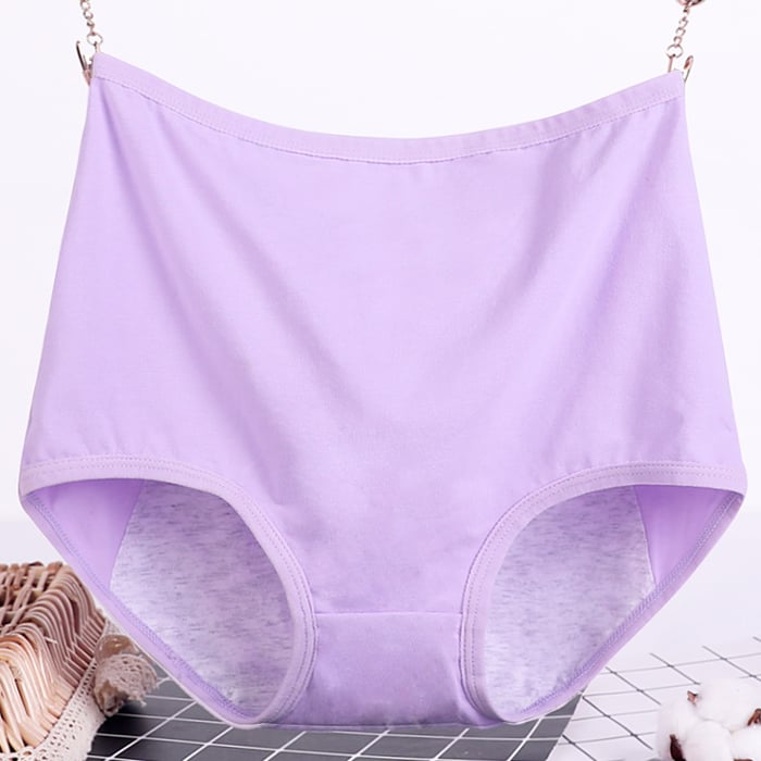 🔥Large size pure cotton antibacterial and leak-proof physiological underwear