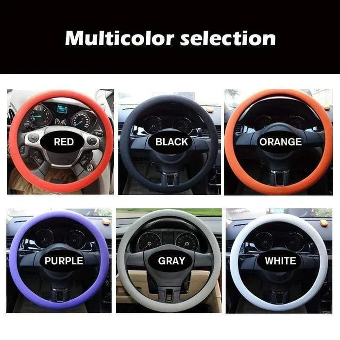 Cool non-slip silicone steering wheel protector