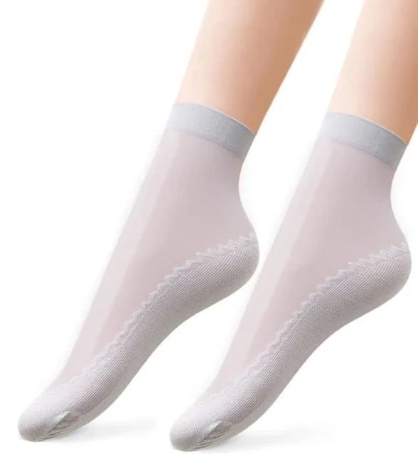 🔥 Silky Anti-Slip Cotton Socks