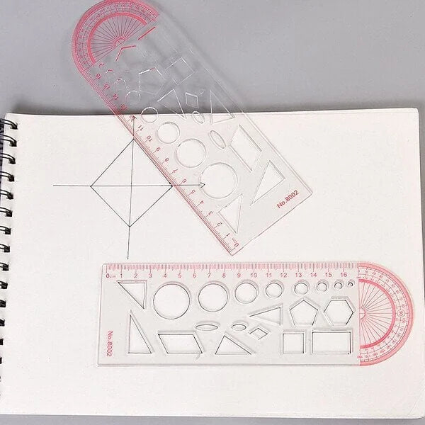 Mathematics template ruler function ruler geometry drawing board for primary and secondary school students