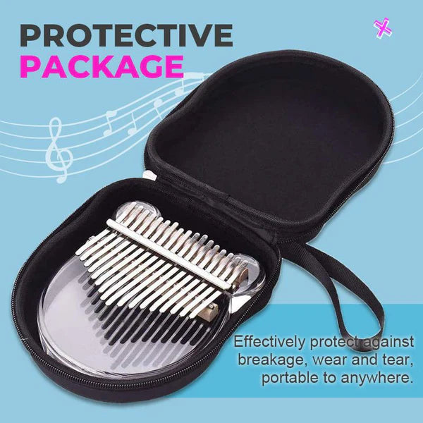 Transparent crystal bear kalimba