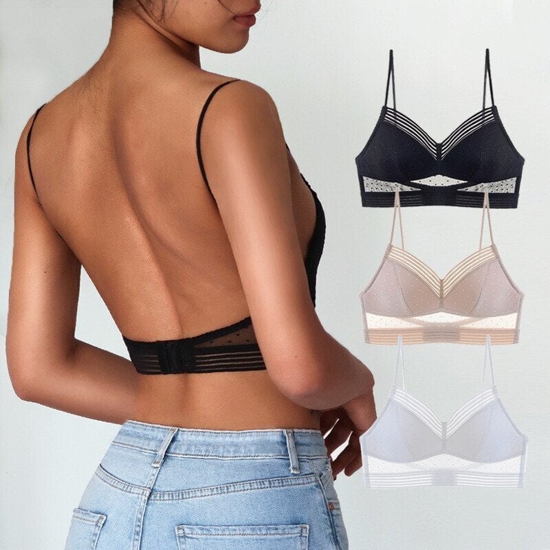 đź’•Hot Saleđź’•Low Back Wireless Lifting Lace Bra
