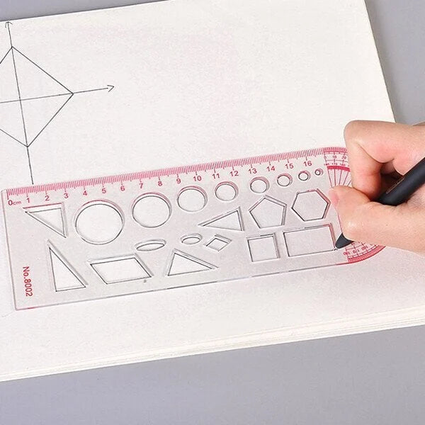 Mathematics template ruler function ruler geometry drawing board for primary and secondary school students