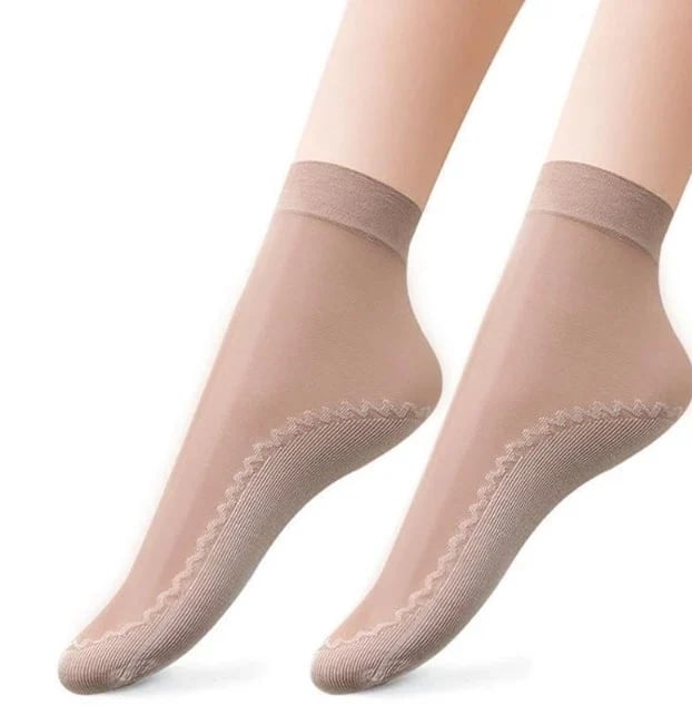 🔥 Silky Anti-Slip Cotton Socks
