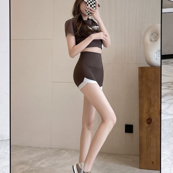 Summer Seamless Mini Shark Shorts