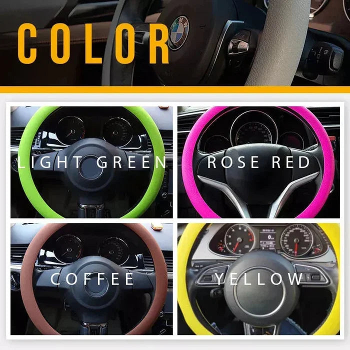 Cool non-slip silicone steering wheel protector