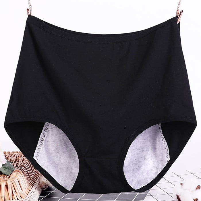 🔥Large size pure cotton antibacterial and leak-proof physiological underwear