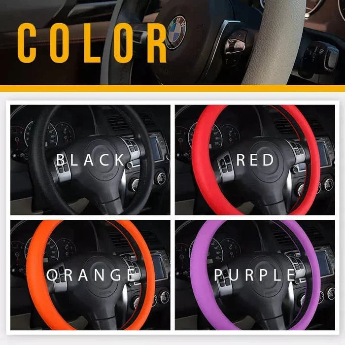 Cool non-slip silicone steering wheel protector