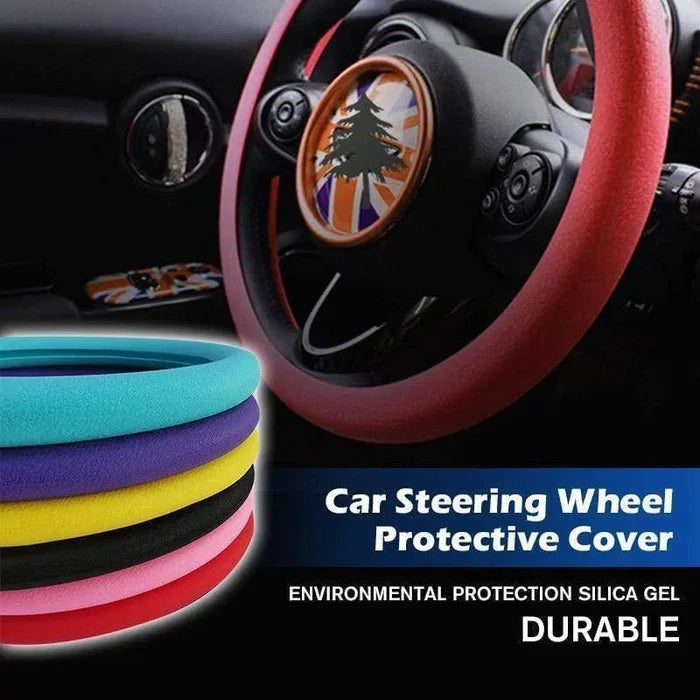 Cool non-slip silicone steering wheel protector