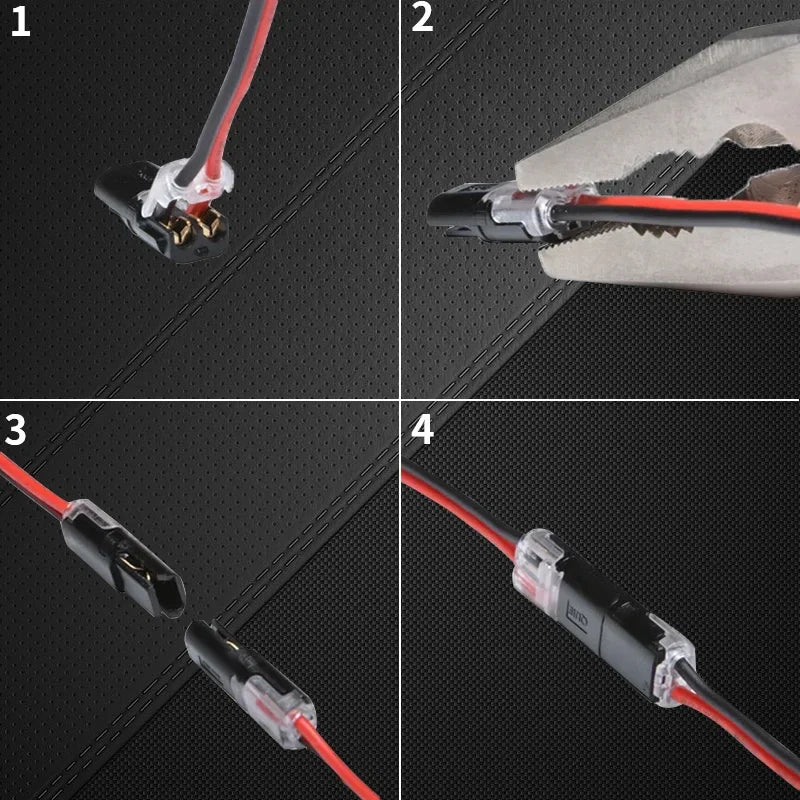 Double-Wire Plug-In Connector With Locking Buckle