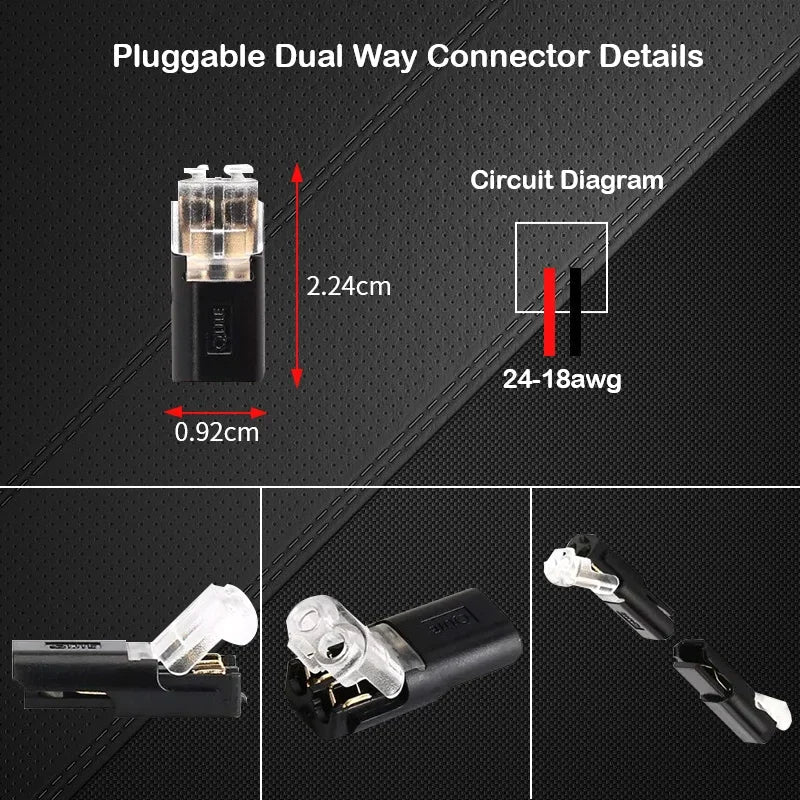 Double-Wire Plug-In Connector With Locking Buckle