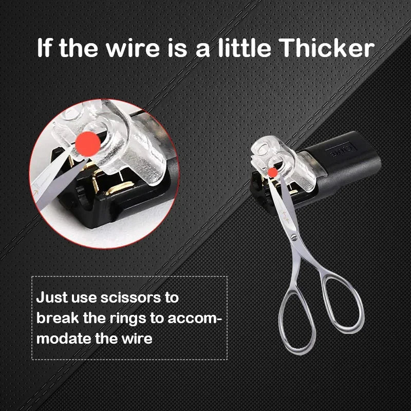 Double-Wire Plug-In Connector With Locking Buckle