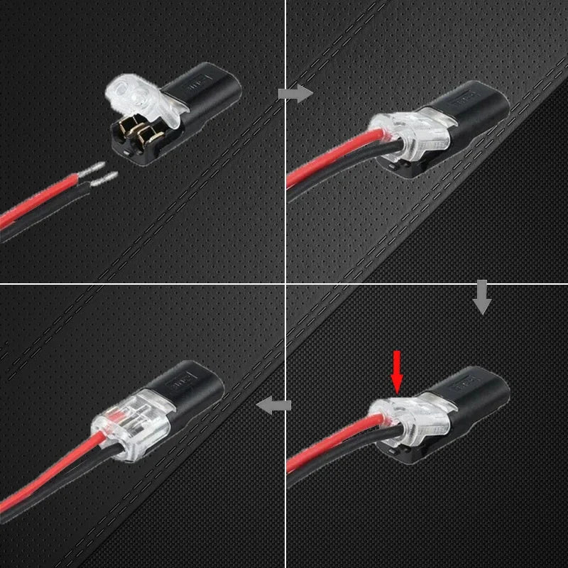 Double-Wire Plug-In Connector With Locking Buckle