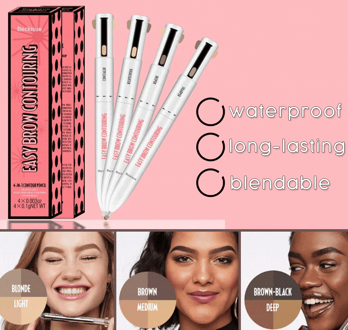 4 In 1 Brow Contour Highlight Pen