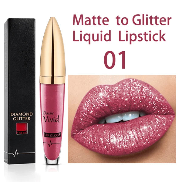 💄 New Amazing Lip Art Ideas- Diamond Lip Gloss Matte To Glitter Liquid Lipstick Waterproof