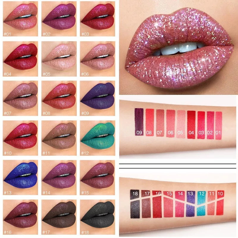 💄 New Amazing Lip Art Ideas- Diamond Lip Gloss Matte To Glitter Liquid Lipstick Waterproof