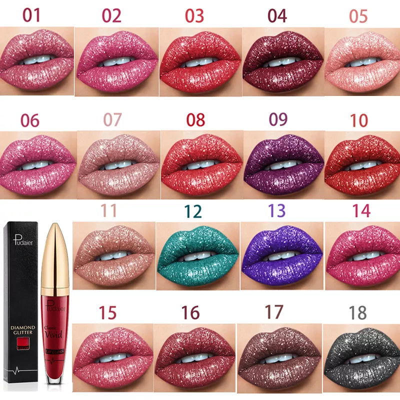 💄 New Amazing Lip Art Ideas- Diamond Lip Gloss Matte To Glitter Liquid Lipstick Waterproof