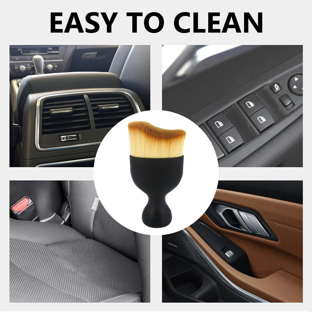 Professional car interior cleaning soft brush