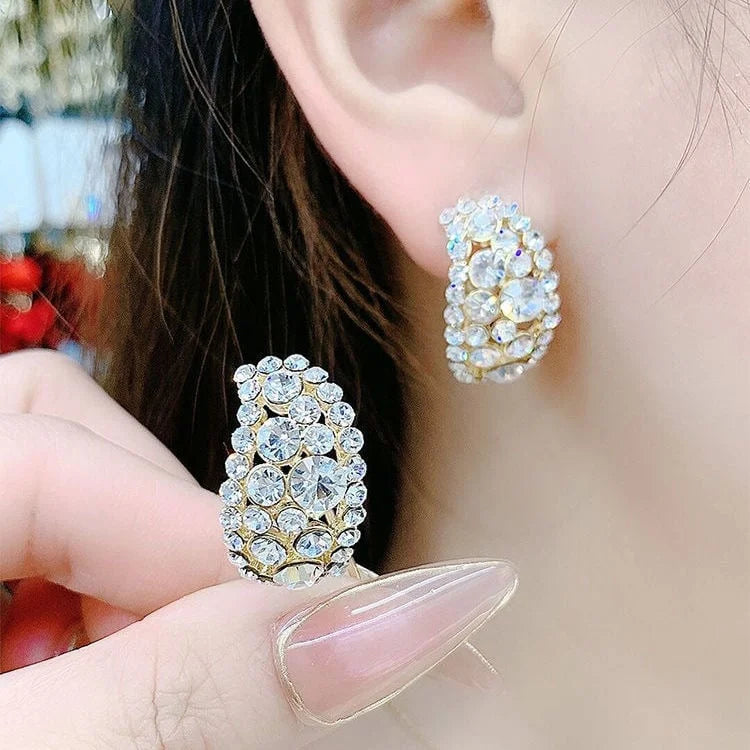 Lab-Created Diamonds Hoop Earrings