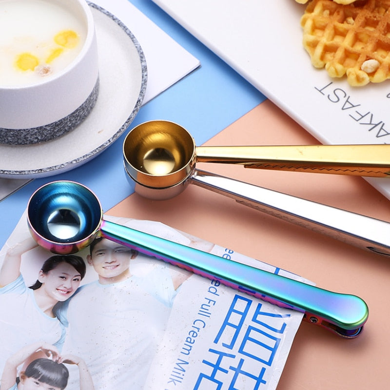 2in1 Stainless Steel Coffee Spoon