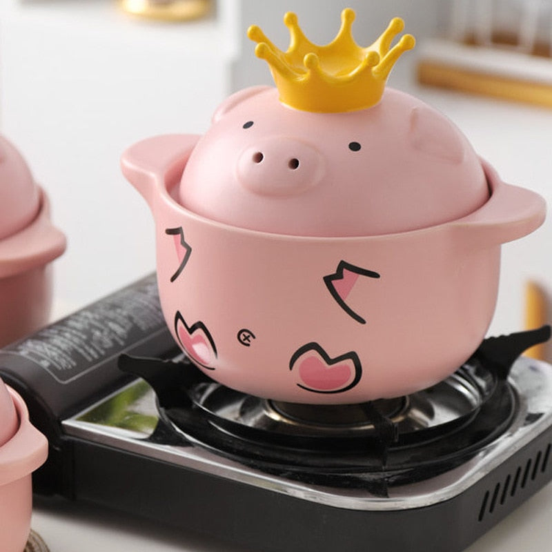 Ceramic Pig Cooking Pot