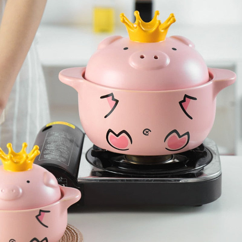 Ceramic Pig Cooking Pot