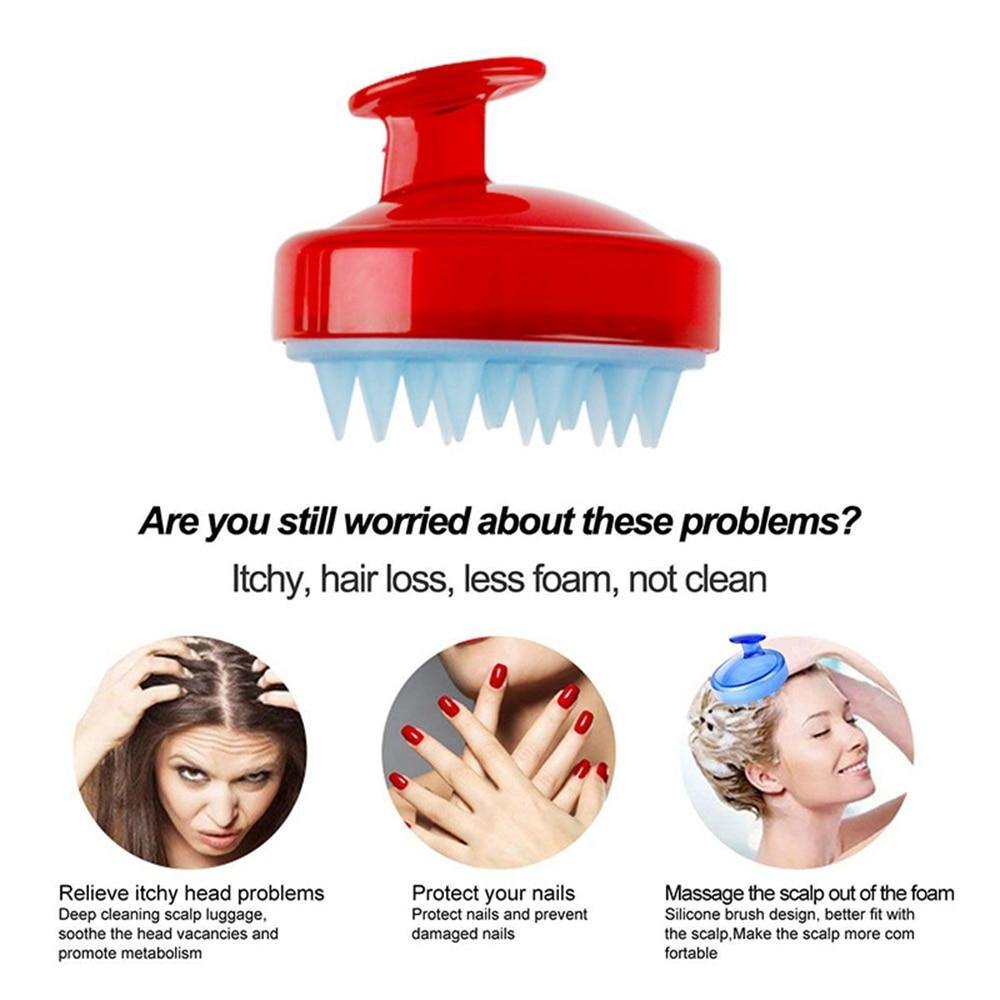 Silicone Shampoo Brush and Scalp Massager